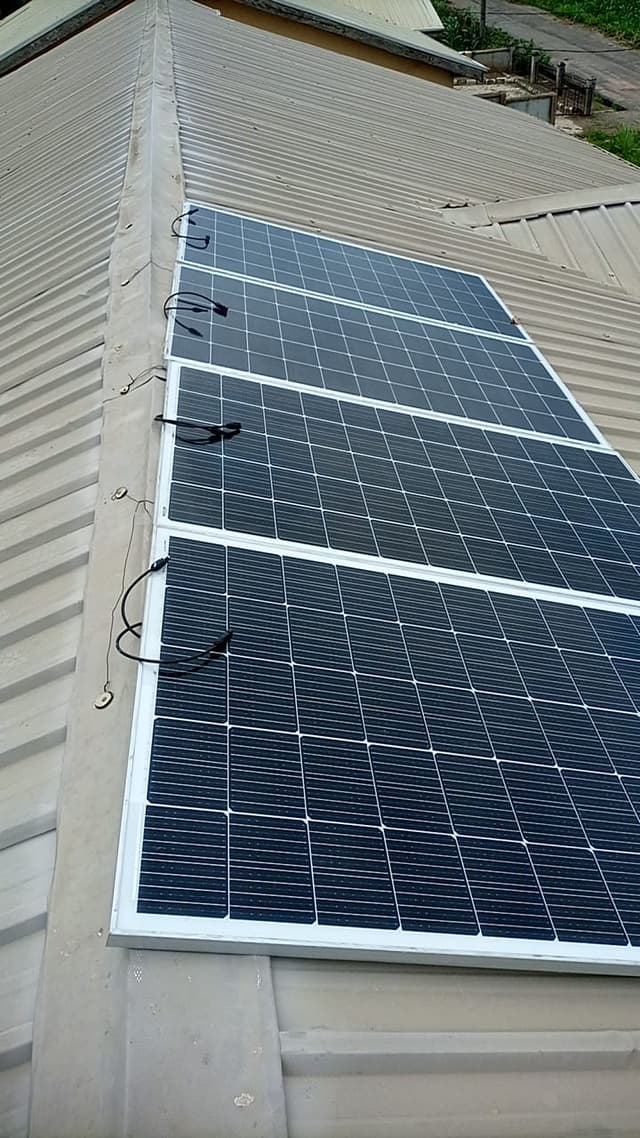 Solar panel installation project